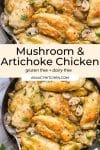 Mushroom & Artichoke Chicken pin graphic