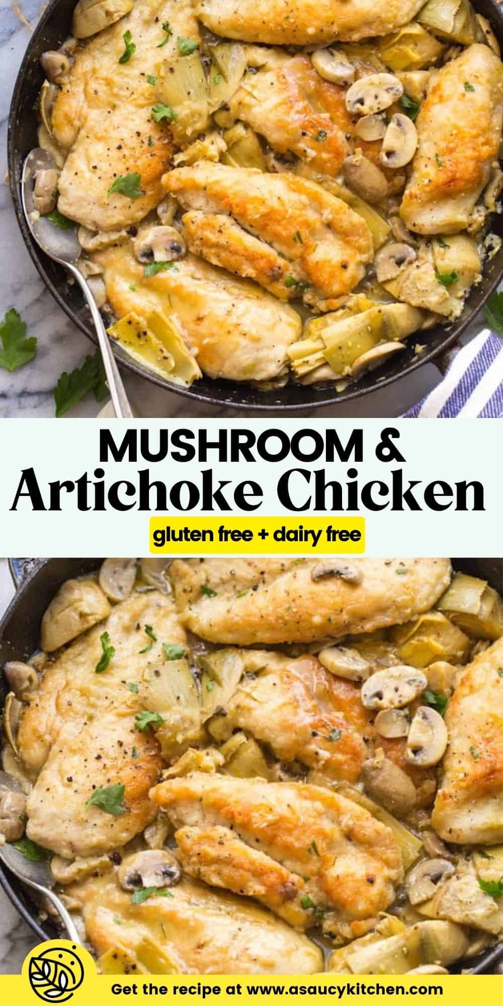 Mushroom & Artichoke Chicken A Saucy Kitchen
