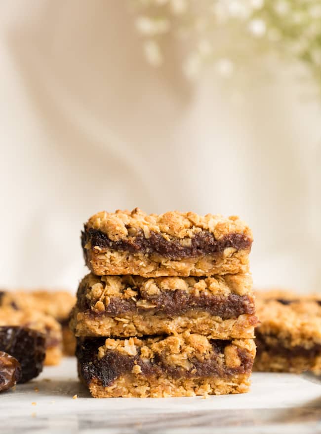 three date squares stacked 