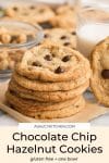 Chocolate Chip Hazelnut Cookies pin graphic