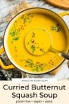 Curried Butternut Squash Soup pin graphic