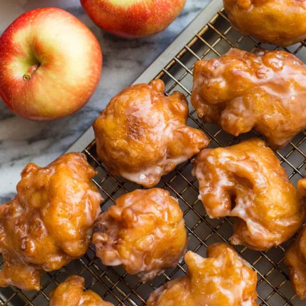 Gluten-Free-Apple-Fritters-on a cooling rack