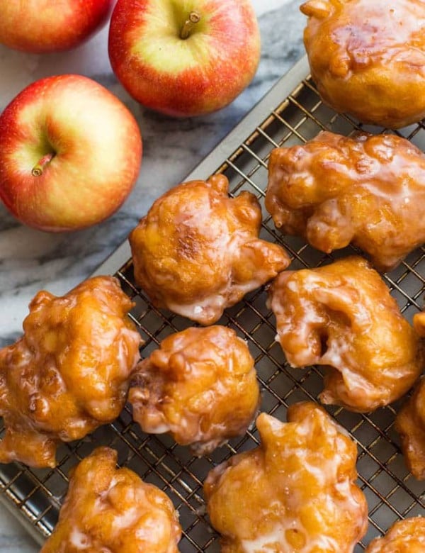 Gluten-Free-Apple-Fritters-on a cooling rack