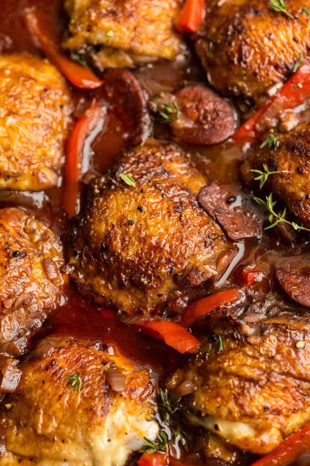 Spanish Chicken and Chorizo - A Saucy Kitchen