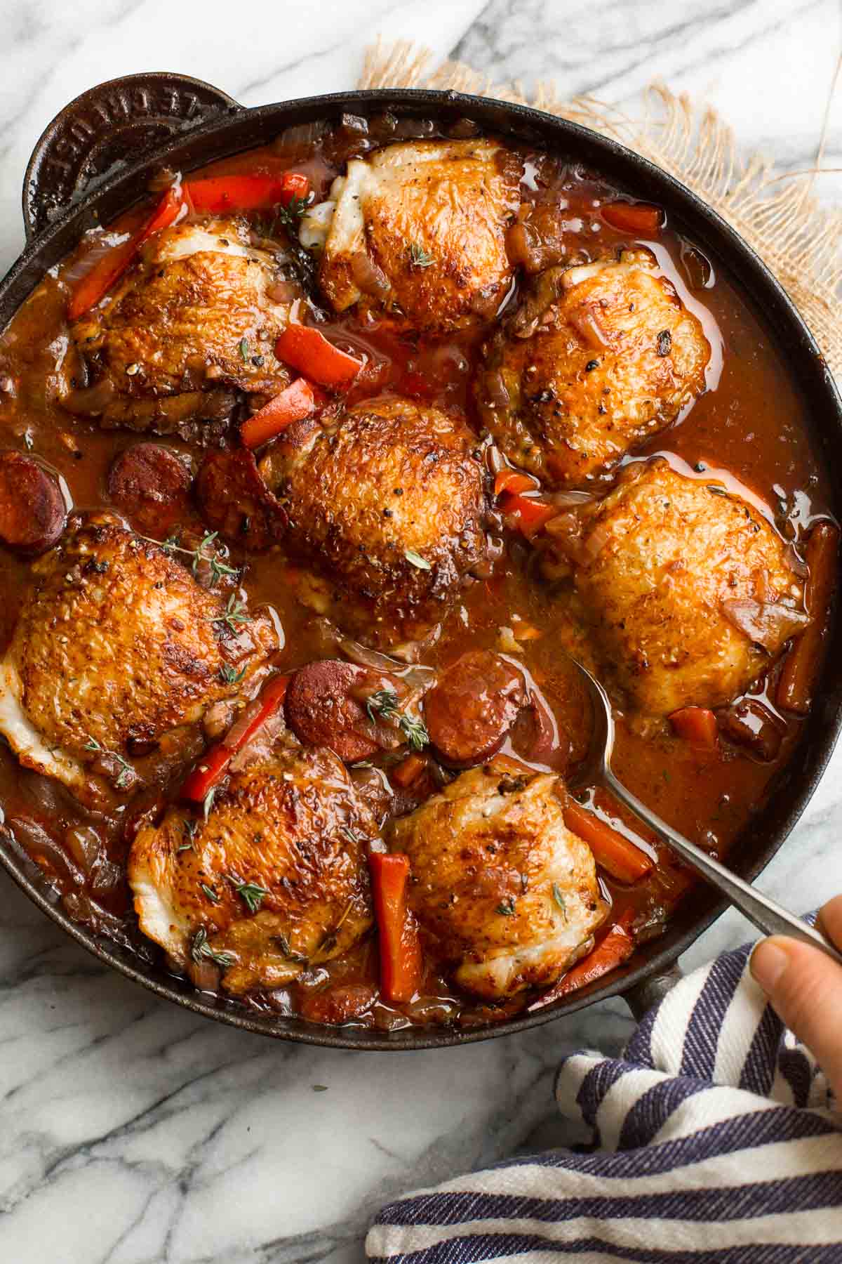 Spanish Chicken and Chorizo - A Saucy Kitchen