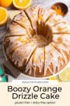 Boozy Orange Drizzle Cake pin graphic