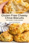 Cheesy Chive Gluten Free Biscuits pin graphic