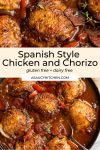 Spanish Chicken and Chorizo pin graphic