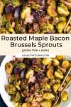 roasted maple bacon brussels sprouts pin graphic