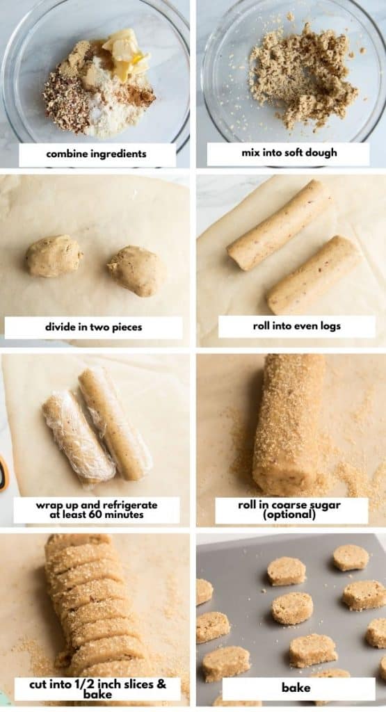 shortbread cookie collage