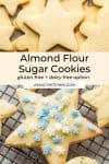 Almond Flour Sugar Cookies pin graphic
