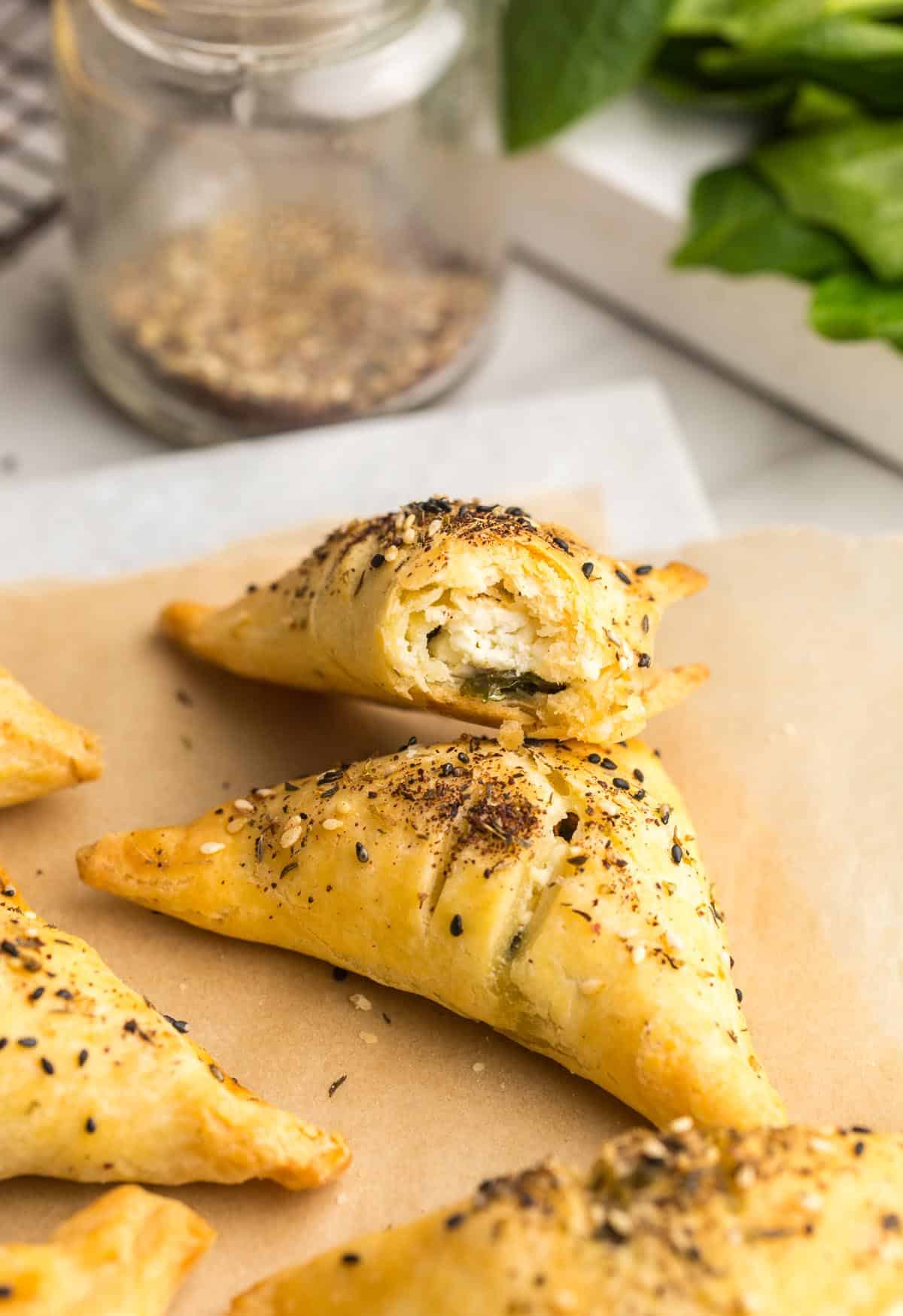 Gluten Free Spinach & Feta Parcels A Saucy Kitchen