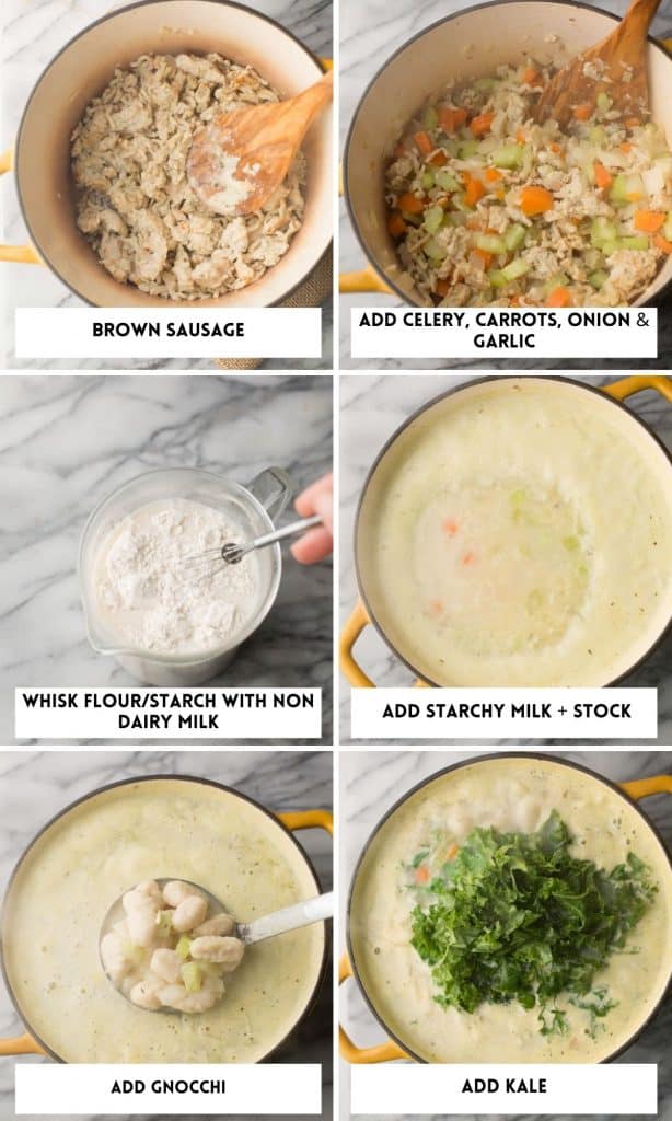 Creamy Chicken Gnocchi Soup collage