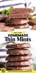 homemade paleo and vegan thin mints