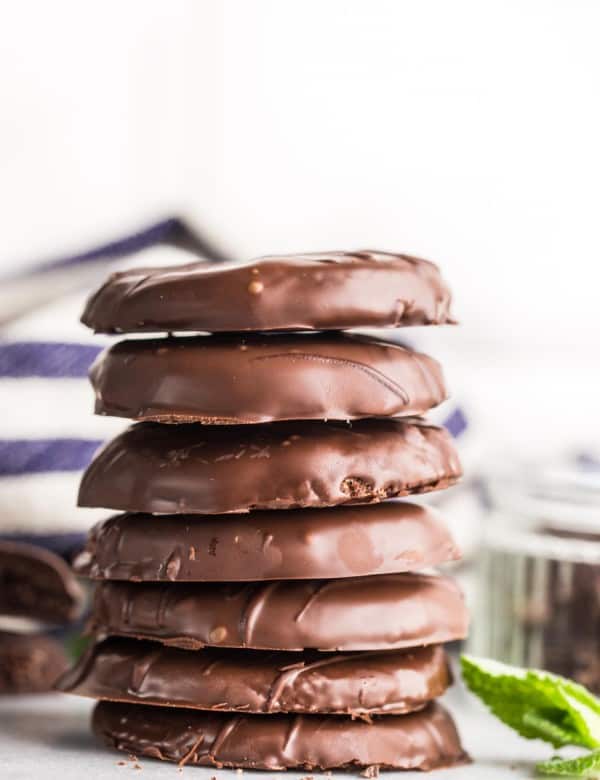 stack of Gluten Free Thin Mints