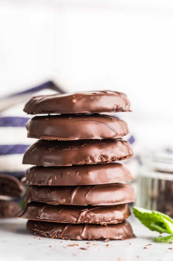 stack of Gluten Free Thin Mints 
