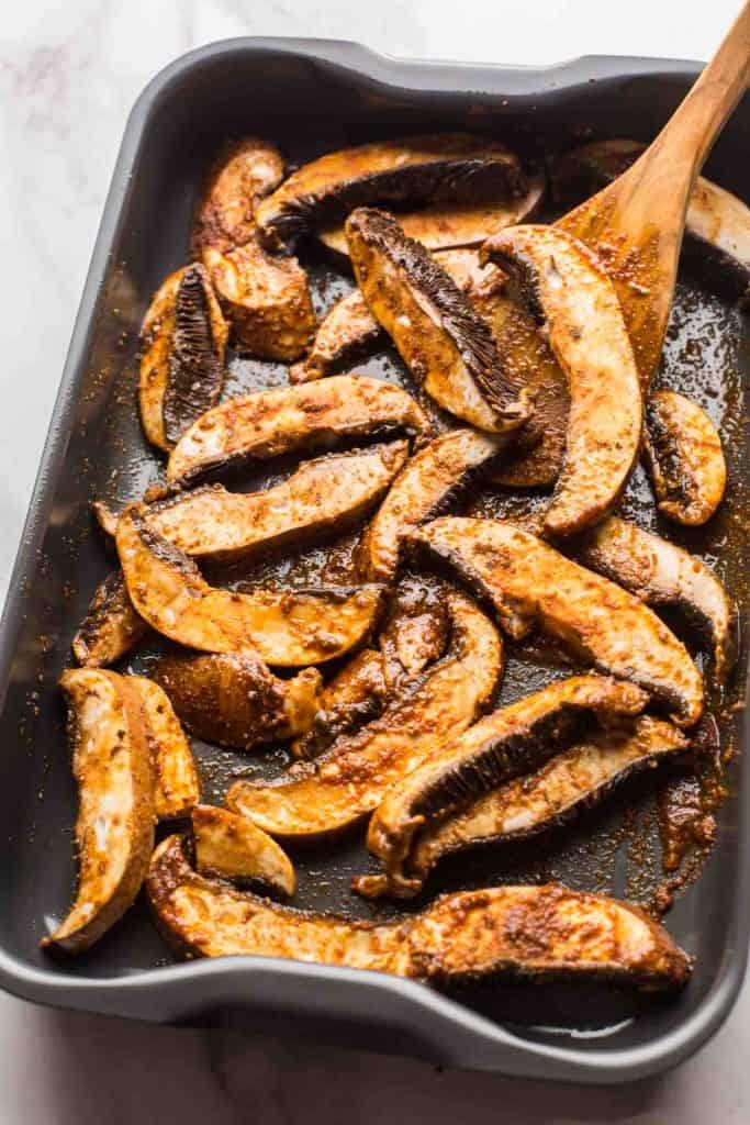 Portobello Mushrooms in sauce