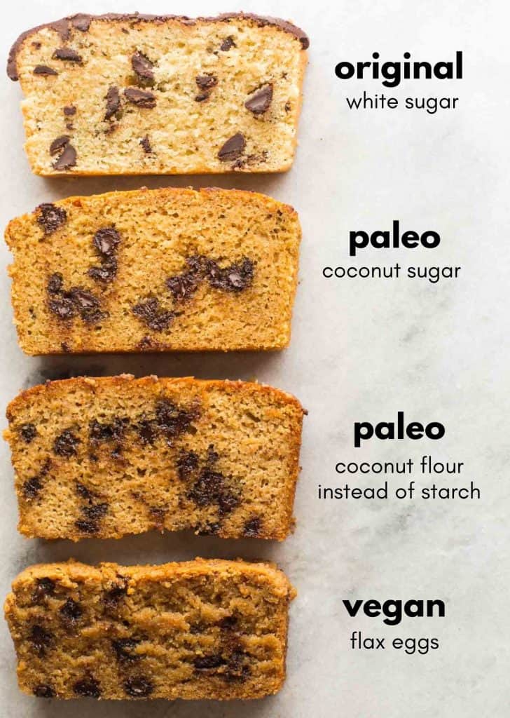 Grain Free Chocolate Chip Loaf Cake comparisons