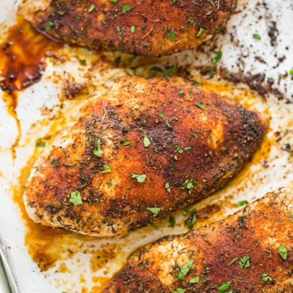 Baked Chicken Breasts-on baking sheet