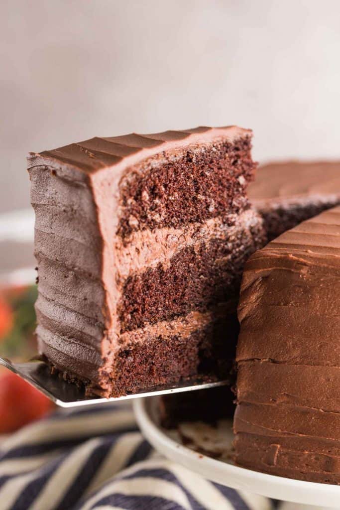 up close gluten free chocolate cake spice