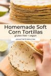 corn tortillas recipe pin graphic