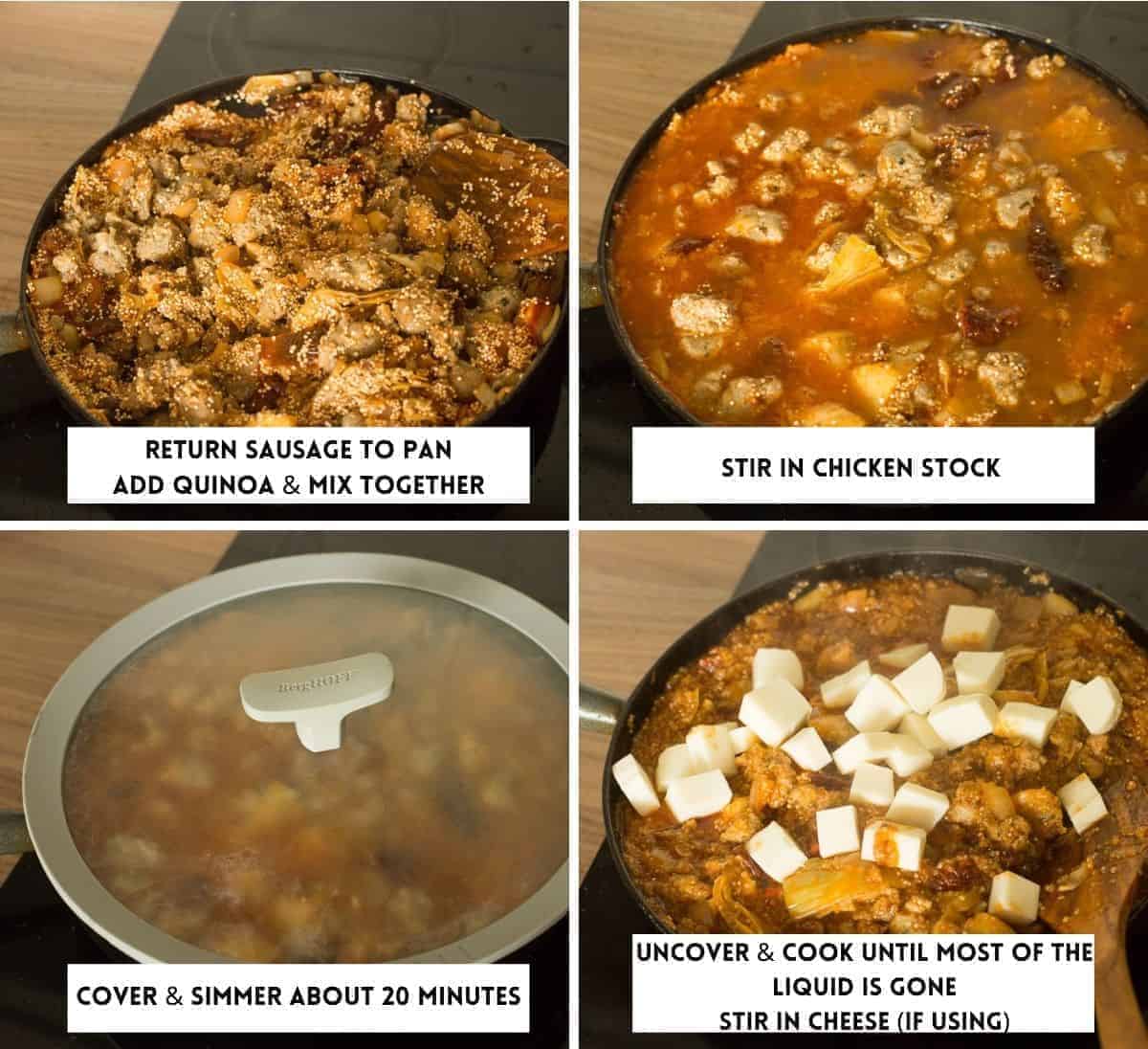 Stove Top Italian Sausage Quinoa Casserole A Saucy Kitchen