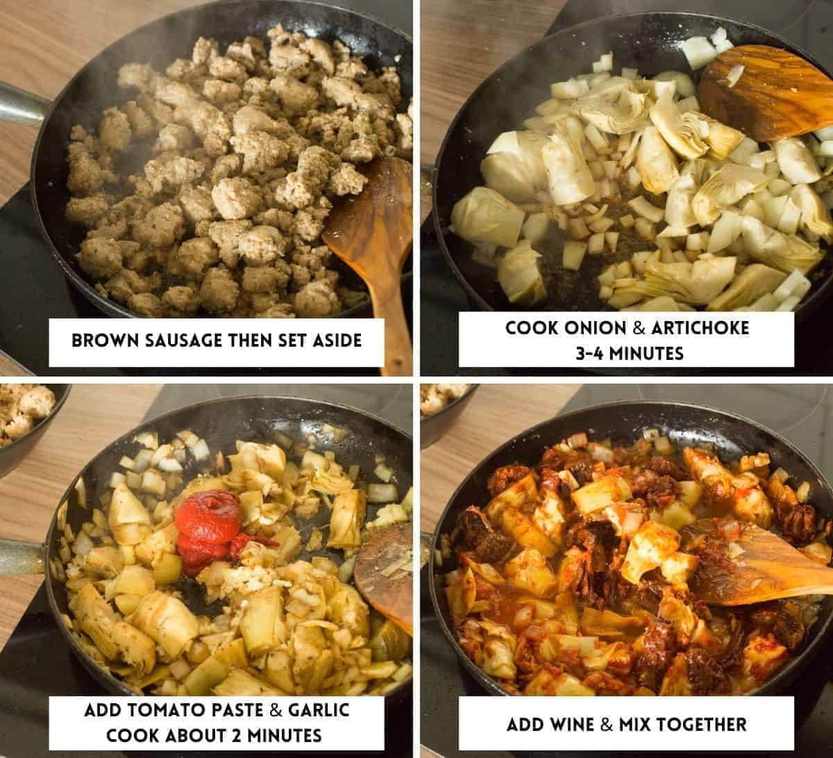 Stove Top Italian Sausage Quinoa Casserole A Saucy Kitchen