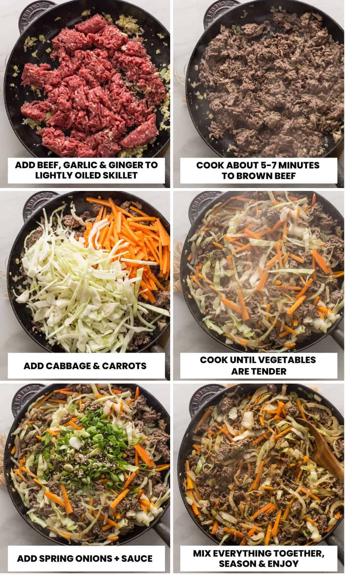 Beef and Cabbage Stir Fry - A Saucy Kitchen