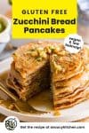 zucchini bread pancakes pin graphic