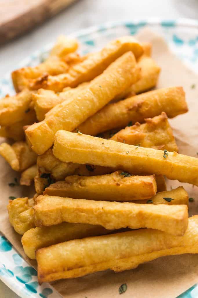 a pile of Panisses (aka Chickpea Fries)