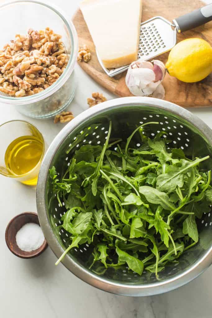 Rocket Pesto (Arugula Pesto) ingredients