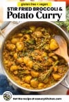 broccoli and potato curry pinterest graphic