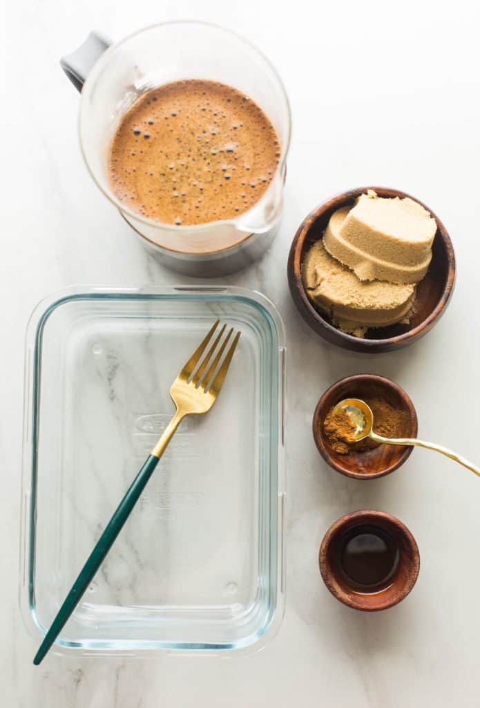 ingredients and equipment for making granita