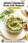 rocket pesto pinterest graphic