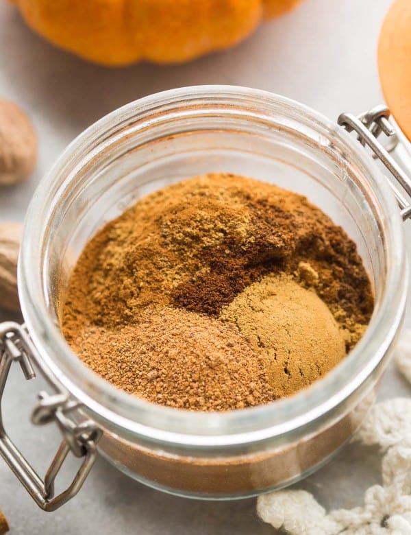 unmixed Pumpkin Pie Spice mix in a small jar