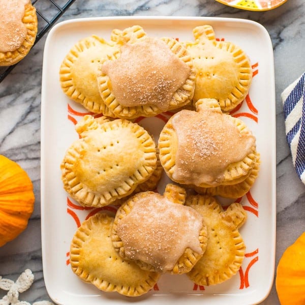 gluten free pumpkin pop tarts on a platter