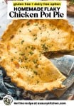 gluten free chicken pot pie pin image