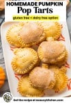 gluten free pumpkin pop tarts
