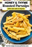 honey roast parsnips pinterest image