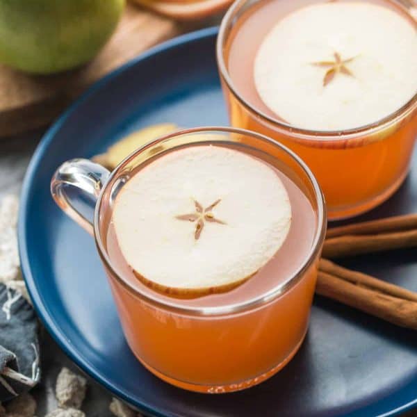 a couple of mugs of instant pot apple cider