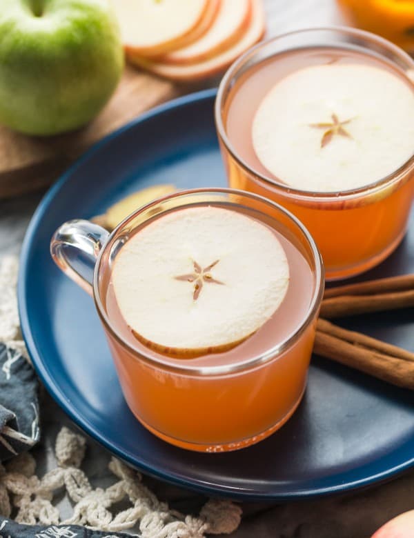 a couple of mugs of instant pot apple cider