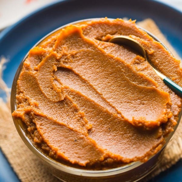 Homemade Pumpkin Butter Recipe in a serving bowl