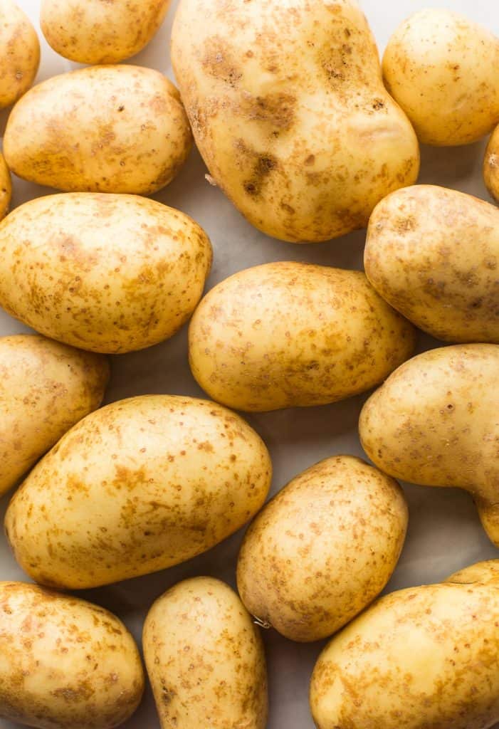 raw potatoes