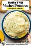 vegan mashed potatoes pinterest image