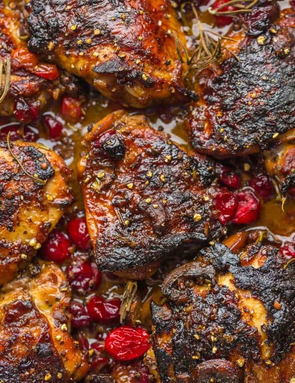 Balsamic-Rosemary-Cranberry-Chicken-Thighs up close