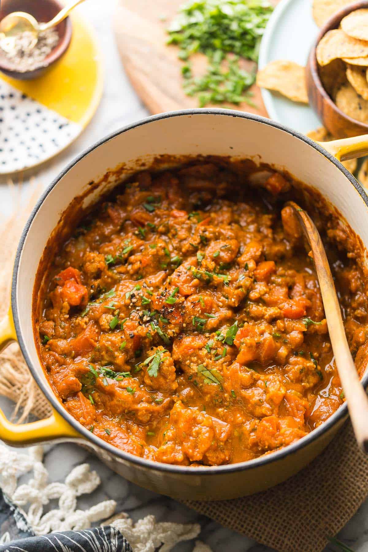 Low FODMAP Chili with Pumpkin & Sausage A Saucy Kitchen
