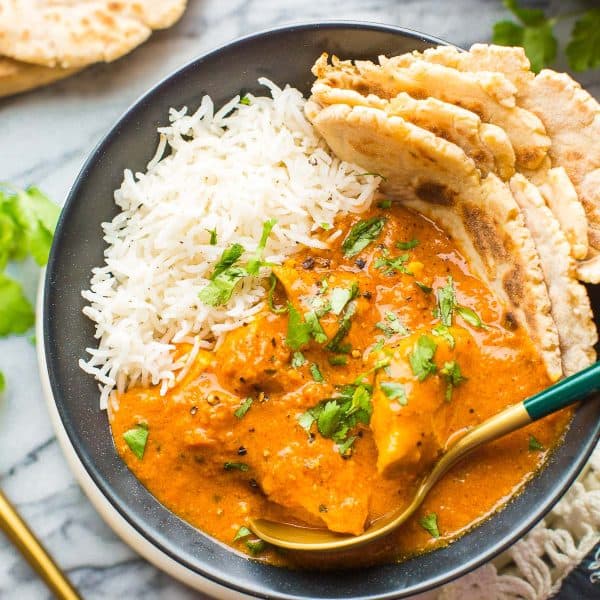 dairy free butter chicken in a bowl