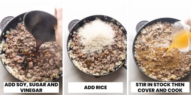 One Pot Ground Beef and Broccoli with Rice - A Saucy Kitchen