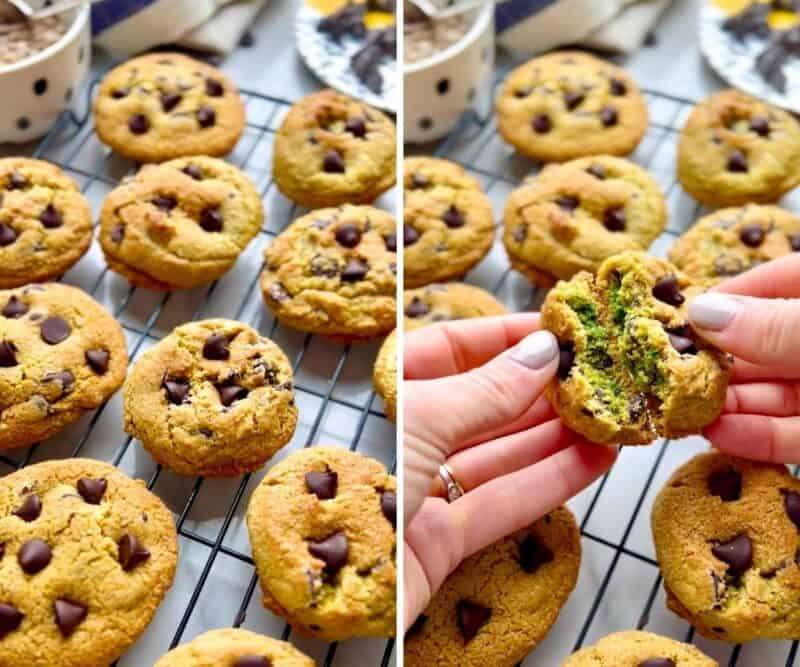 Chocolate Chip Sunflower Seed Cookies (Green Inside!) A Saucy Kitchen