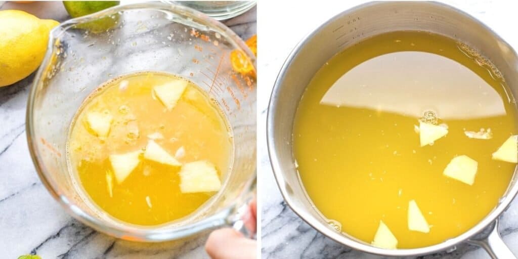 diy electrolyte drink preparation collage